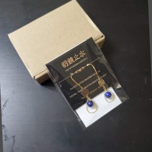明鏡止水販売のハンドメイドピアス